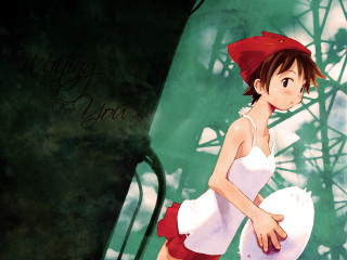 Woman white dress red hat 2 - misty free wallpaper for desktop