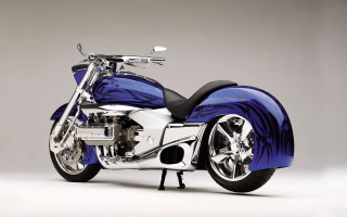 Blue white motorcycle precisionism airbrush - airbrush free wallpaper