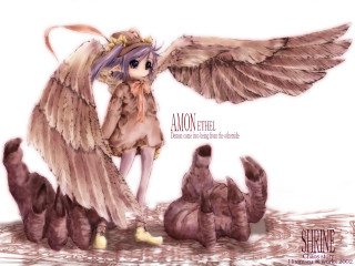 Angel water bird wings purple - eamon everall free wallpaper