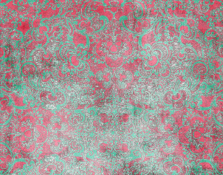 Red green rug pattern cat - paper texture free wallpaper