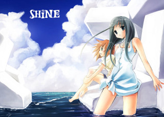 Girl water dress beach sky - a short dress free wallpaper