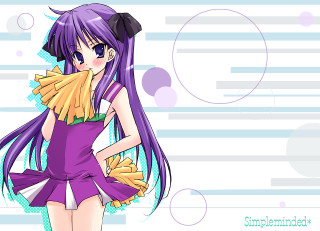 Purple haired cheerleader alice prin - long purple hair free wallpaper