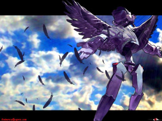 Robot winged flight sky birds - cloud and birds free wallpaper