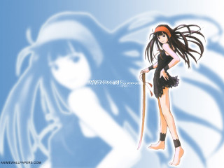Anime longhair hat stick blackdress - a black dress free wallpaper