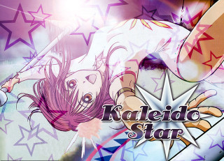 Girl falling star purple background - a star free wallpaper