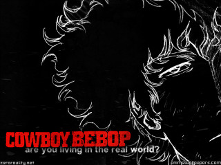Cowboy bebop red text promotional - real free wallpaper