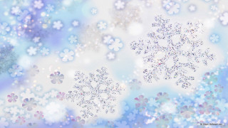 Snowflake sky snowflakes blue background - free flowers wallpaper for desktop
