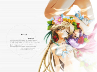 Flowered neo romanticism anime hibiscus - a mask free wallpaper