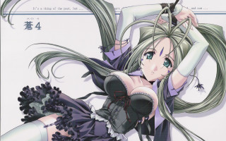 Long hair woman corset front - a picture in front free wallpaper for desktop