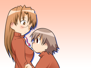 Anime couple blush giantess gradient - giantess art free wallpaper for desktop