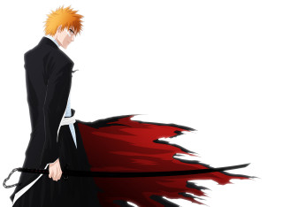 Black suit red cape sword - his back free wallpaper for desktop