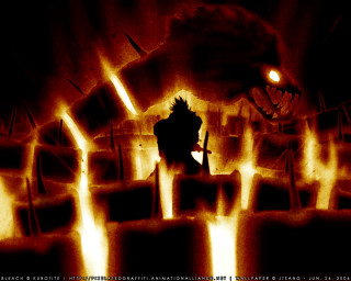 Demonic monster gun flames demon - a dark room free wallpaper for desktop