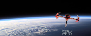 Red airplane blue planet sky - matte painting concept art free wallpaper