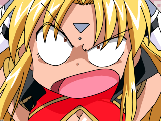 Blonde surprised anger anime chinese - woman free wallpaper