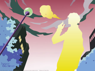 Woman streetlight bird mountain sunset - orphism free wallpaper for desktop