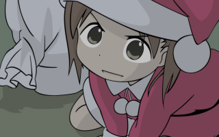 Girl santa hat laying down - ayo free wallpaper for desktop