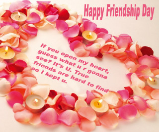 Wreath flowers happy friendship day - friend free wallpaper for desktop