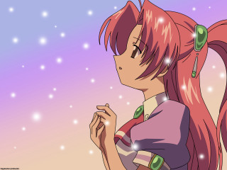 Pink haired girl pony tail 2 - something free wallpaper