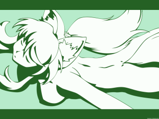 Girl fox wolf ears tails - claire falkenstein free wallpaper