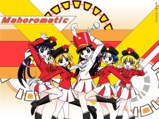 Group girls uniform arm flag - a group of girls free wallpaper