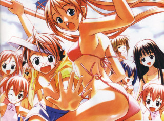 Beach bikini girls manga anime - a group of women free wallpaper