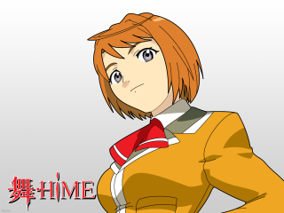 Redhair yellowjacket animeportrait greybackground gradient - a yellow jacket free wallpaper