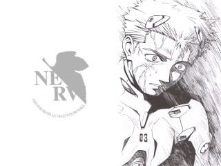 Man gun manga neoexpressionism portrait - a drawing of a man free wallpaper for desktop