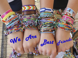 Bracelets people group words hand - friend free wallpaper for desktop