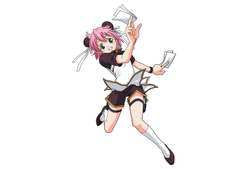 Flying woman kyoto animation alice - a book in her hand free wallpaper