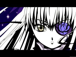 Anime girl flower long hair - long hair and a flower free wallpaper