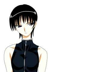 Woman black dress pony tail 2 - purism free wallpaper for desktop