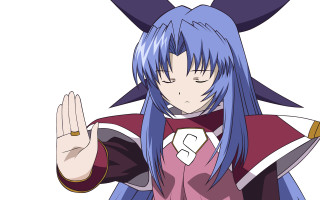 Blue hair purple outfit ears - a purple outfit free wallpaper for desktop