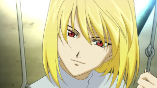 Blonde man red eyes sword - man free wallpaper