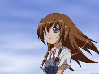 Girl braid white shirt blue - sky free wallpaper