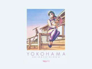 Woman pink scarf pink purse - a wooden bench free wallpaper