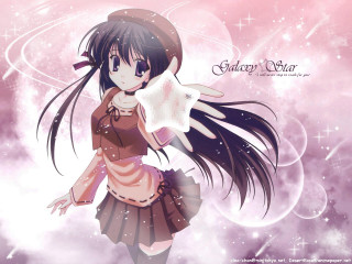 Girl long hair pillow star - galaxy free wallpaper