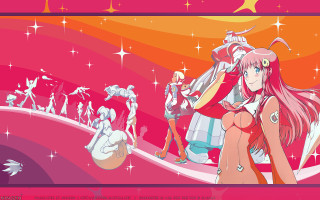 Longhair girl pinkoutfit aurora starrysky - a cartoon picture of a girl free wallpaper