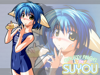 Blue hair horns girls food - another girl free wallpaper
