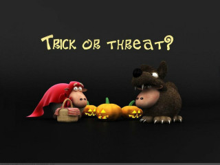 Cartoon characters pumpkins trick or - a couple of cartoon characters free wallpaper