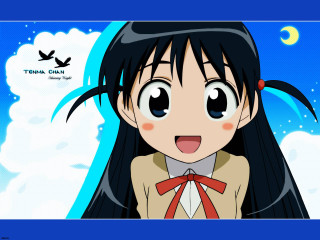 Girl bow blackhair bluecloud sky - kyoto animation free wallpaper
