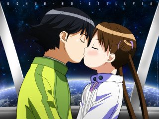 Couple kissing space station earth - the earth free wallpaper