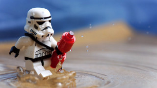 Lego stormtrooper fire hydrant water - a red fire hydrant free wallpaper