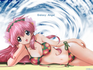Galaxy angel beach bikini anime - a manga drawing free wallpaper for desktop