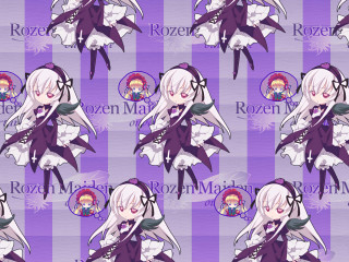 Purple wings lolita girl jigsaw - long hair and a bow tie free wallpaper