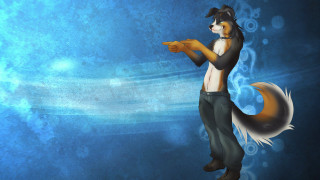 Cartoon character holding cat blue - furaffinity free wallpaper