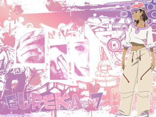 Graffiti pink background funk anime - a picture of a woman free wallpaper for desktop