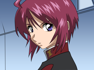 Pink hair anime military portrait - shirt free wallpaper