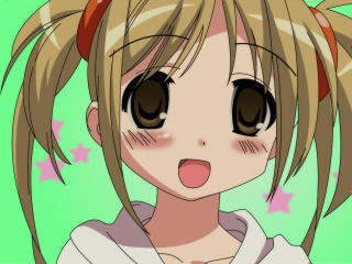 Anime girl ponytail funny face - a funny face free wallpaper