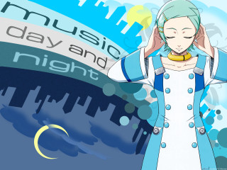 Woman blue coat cityscape nighttime - nighttime free wallpaper