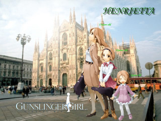 Castle girls urban dolls architecture - giantess art free wallpaper